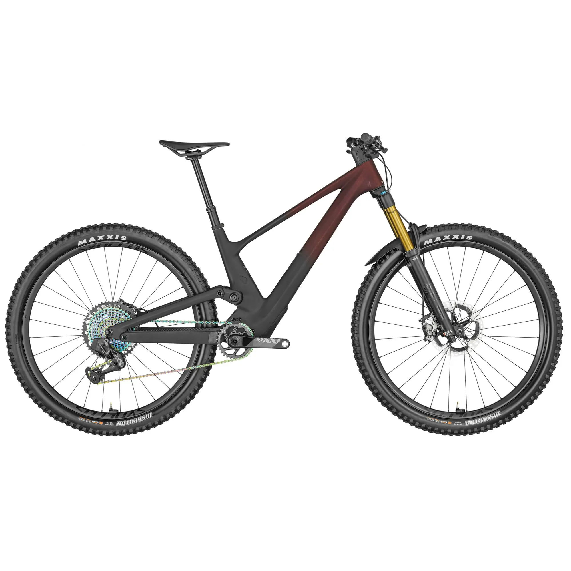 Mountain bike black and red sales