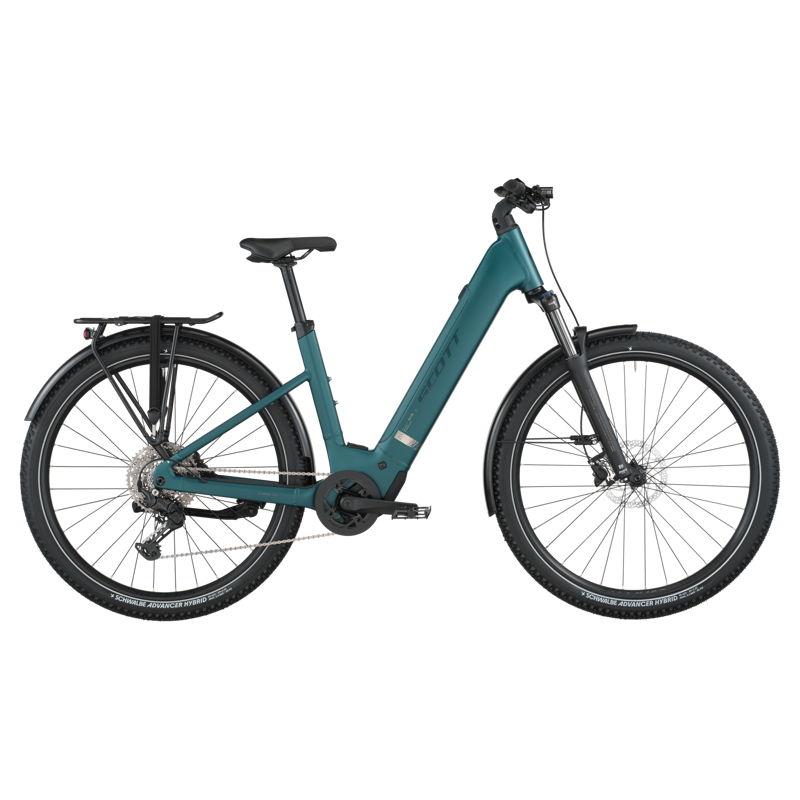 Scott Axis 30 Wave eHybrid Bike in Cypress Green