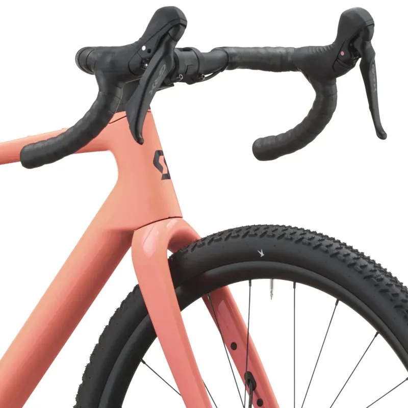 Scott Addict Gravel 40 Bike in Peach Pink-4