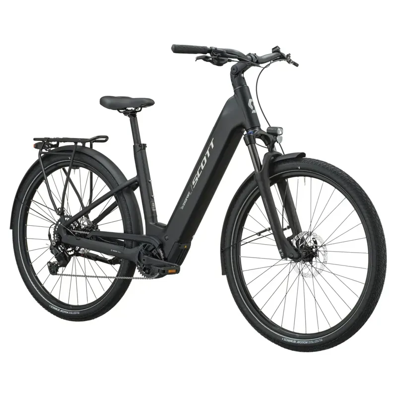 Scott Sub Sport 40 Wave E-Hybrid Bike in Black-1