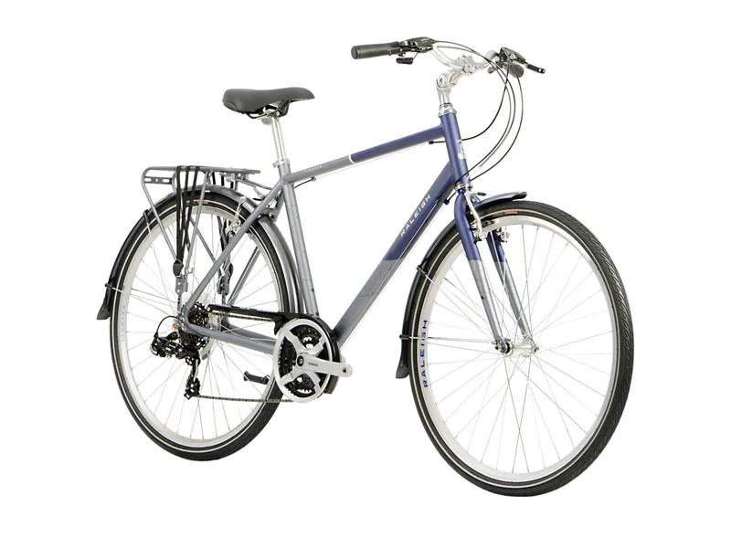 2020 Raleigh Pioneer Tour Crossbar Hybrid Bike in Silver-1