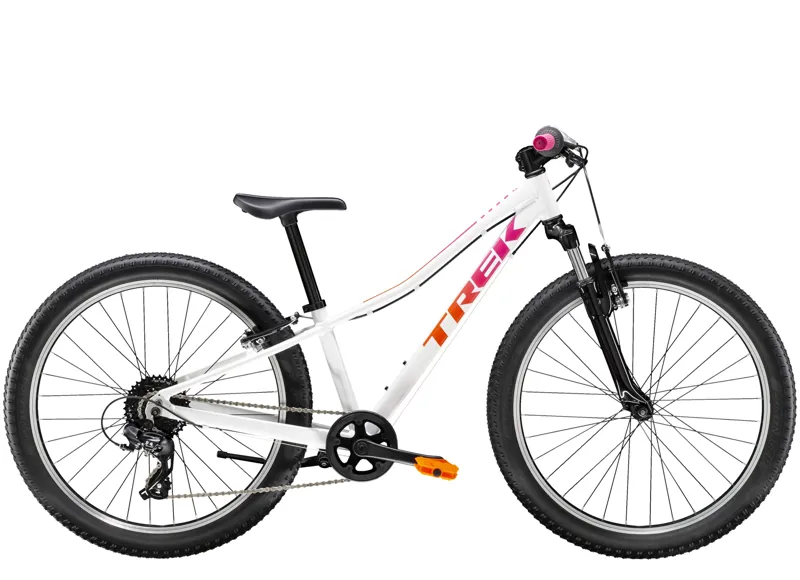 Trek Precaliber 24 8 Speed Suspension Kids Hybrid Bike in White