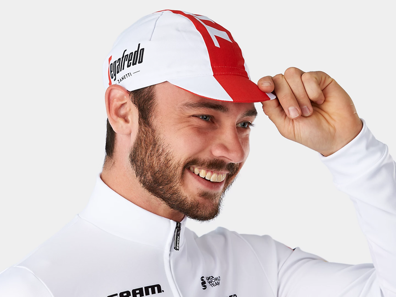 Trek-Segafredo Cycling Cap in White/Red