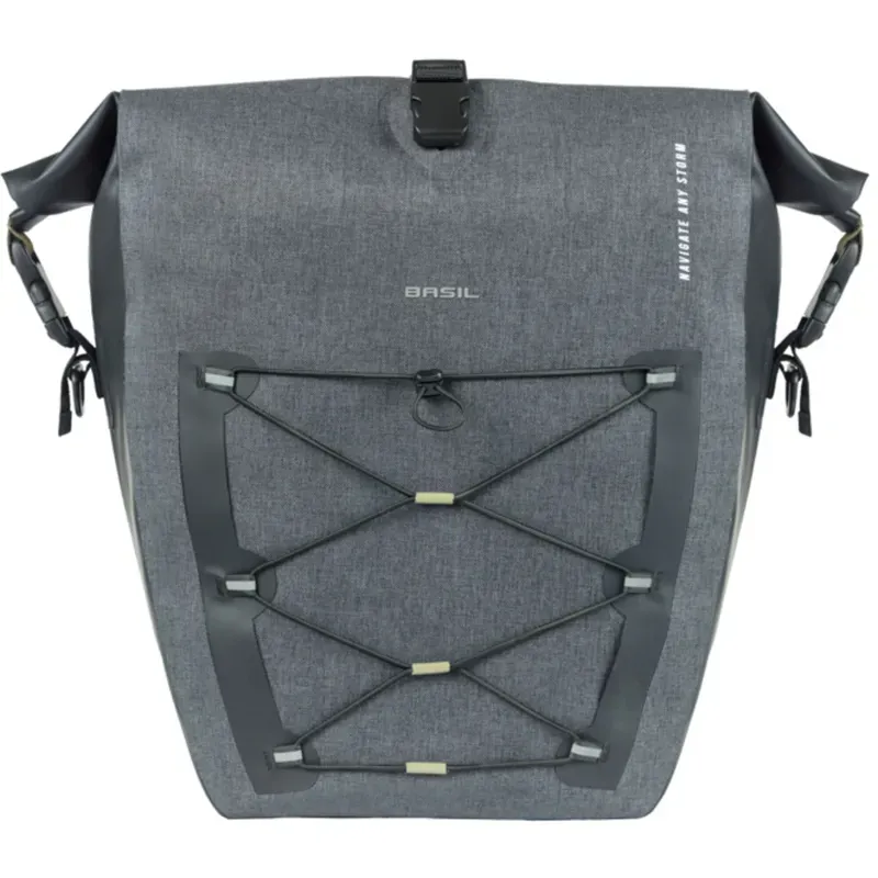 Basil Navigator Storm 25-31L Pannier Bag w/MIK Hooks in Black-1