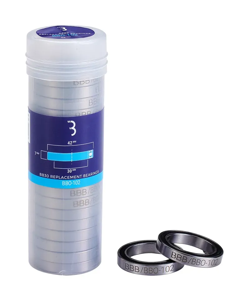 BBB 20x BB30 SRAM Bottom Bracket Bearings in Silver