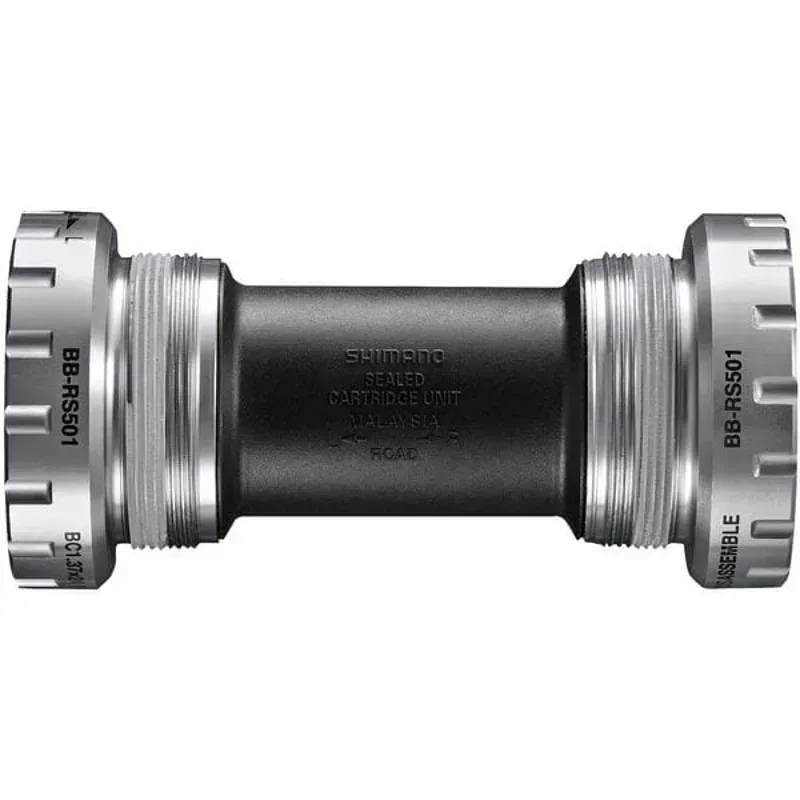 Shimano BBRS501 IT Cups 68/70mm Threaded Bottom Bracket in Black