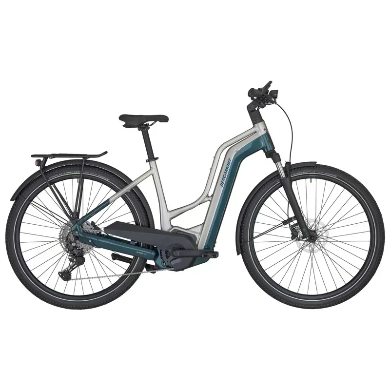 Bergamont E-Horizon LTD Premium Amsterdam E-Bike in Silver/Blue
