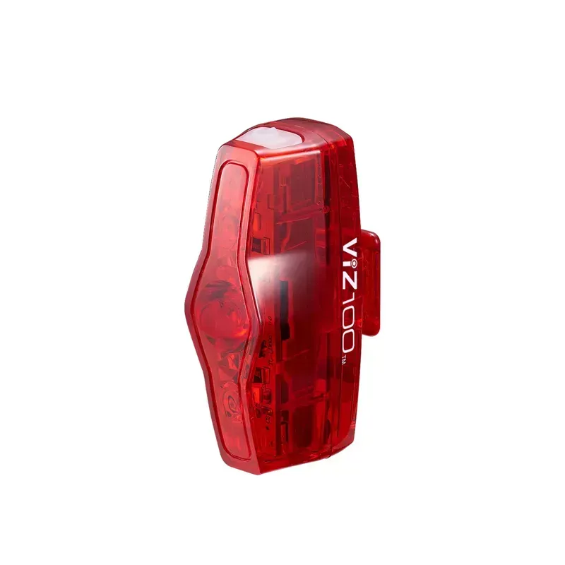 Cateye Viz 100 II Rear Bike Light in Red