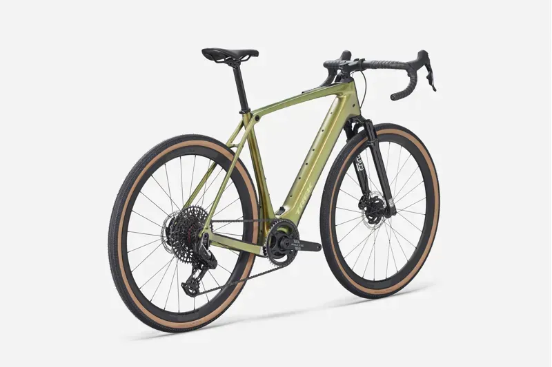 Trek Checkpoint+ SL 7 AXS Carbon Electric Gravel Bike in Chameleon Green-1