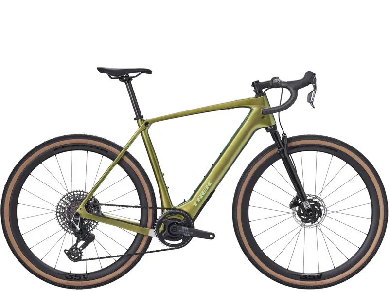 Trek Checkpoint+ SL 7 AXS Carbon Electric Gravel Bike in Chameleon Green