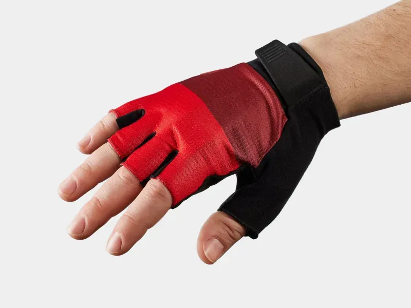 Trek Circuit Fingerless Cycling Gloves in Red