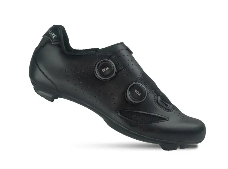 Lake CX190-X Wide Cycling Shoes in Black/Silver-1