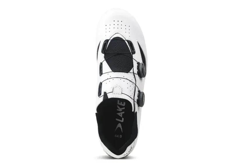 Lake CX190-X Wide Cycling Shoes in White/Black-3