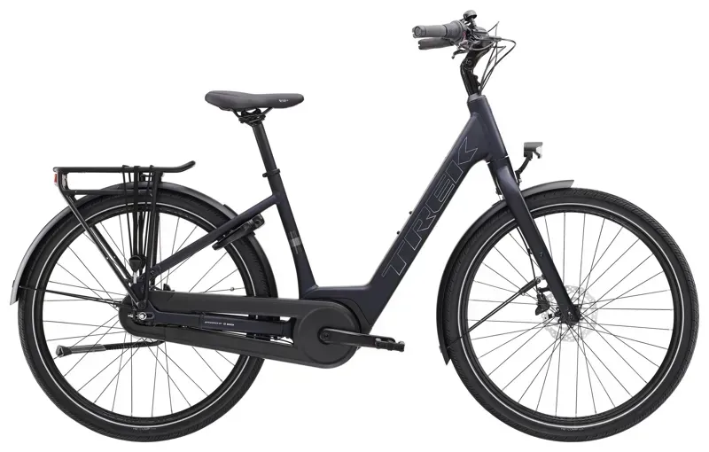 Trek District+ 1 Lowstep e-Bike In Matte Deep Dark Blue