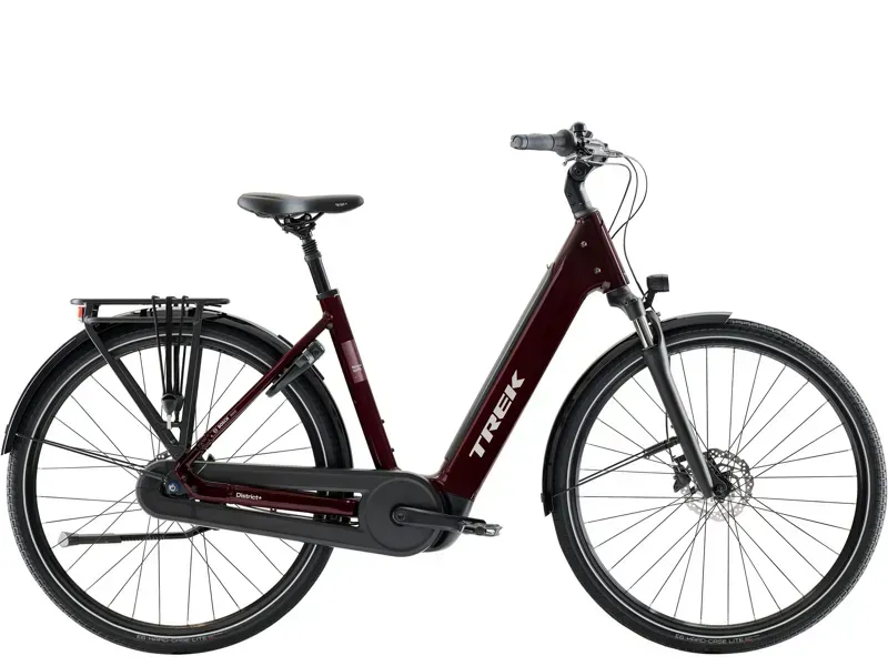 Trek District+ 3 N7 LS eHybrid Bike in Cobra Blood