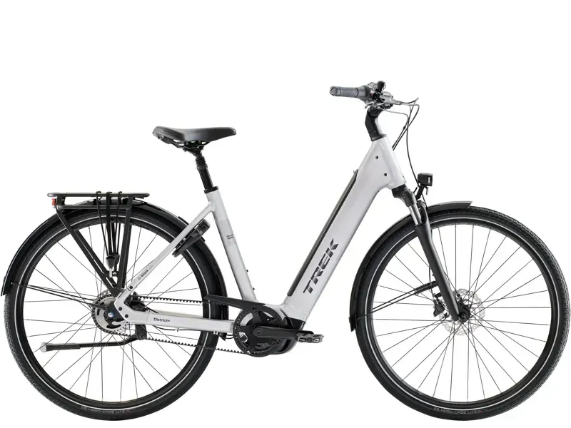 Trek District+ 4 N5 B LS eHybrid Bike in Lunar Silver