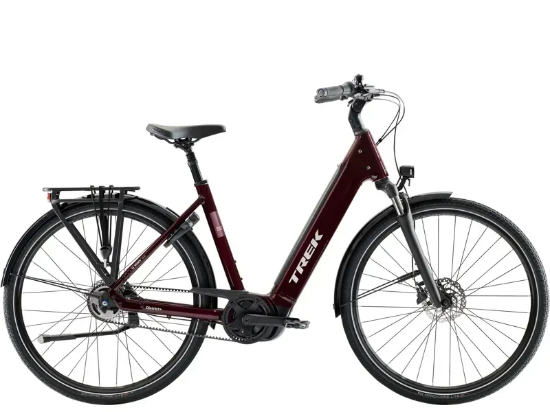 Trek District+ 4 N5 B LS eHybrid Bike in Cobra Blood