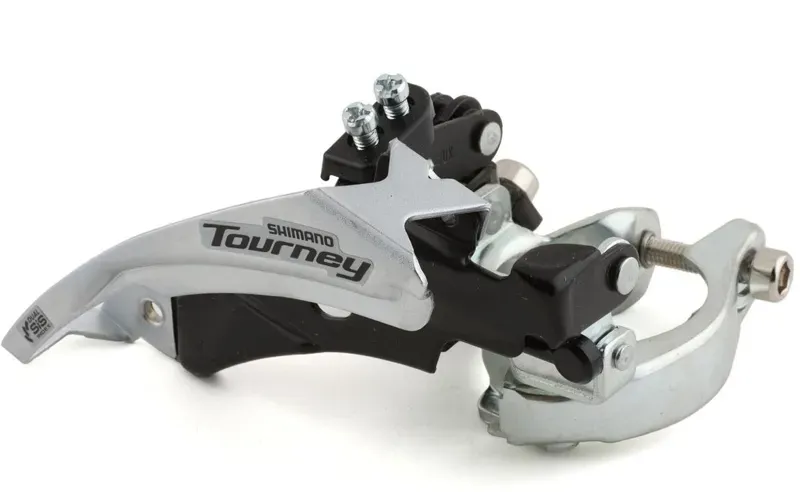 Shimano Tourney FD-TY601-L6 48-tooth MTB F. Derailleur in Black/Silver-1