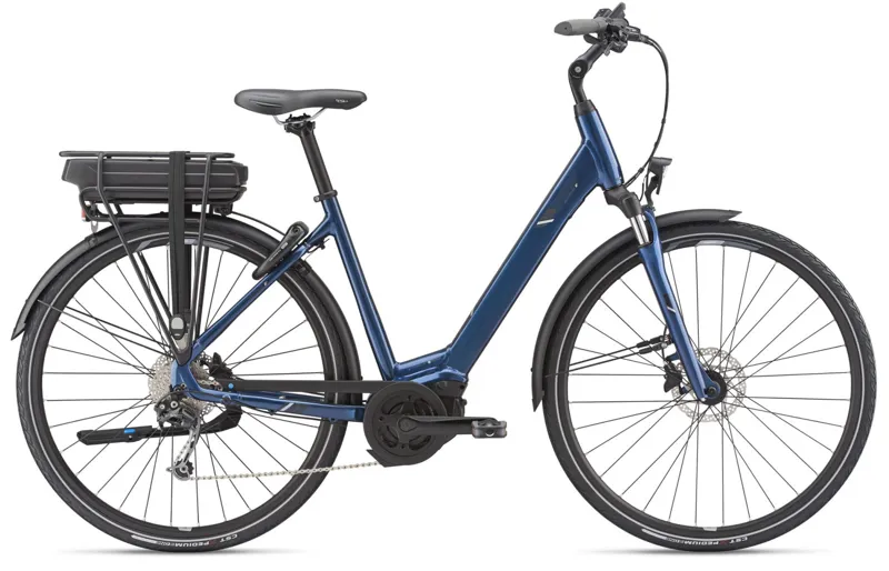 2019 Giant Entour E+ 1 Disc 25km Womens Electric Hybrid bike in Blue