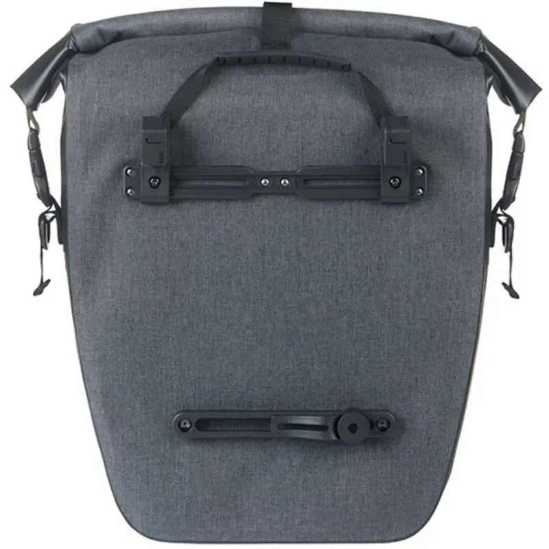 Basil Navigator Storm 25-31L Pannier Bag w/MIK Hooks in Black-2