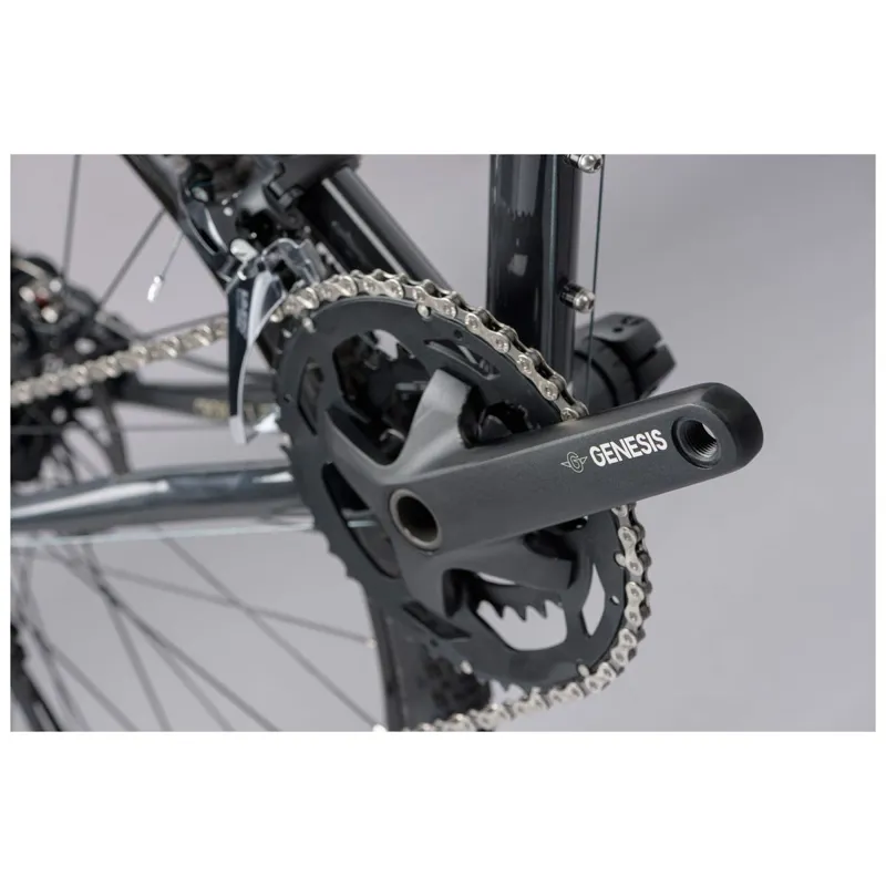 Genesis Croix De Fer 10 Steel Gravel Bike in Black-2