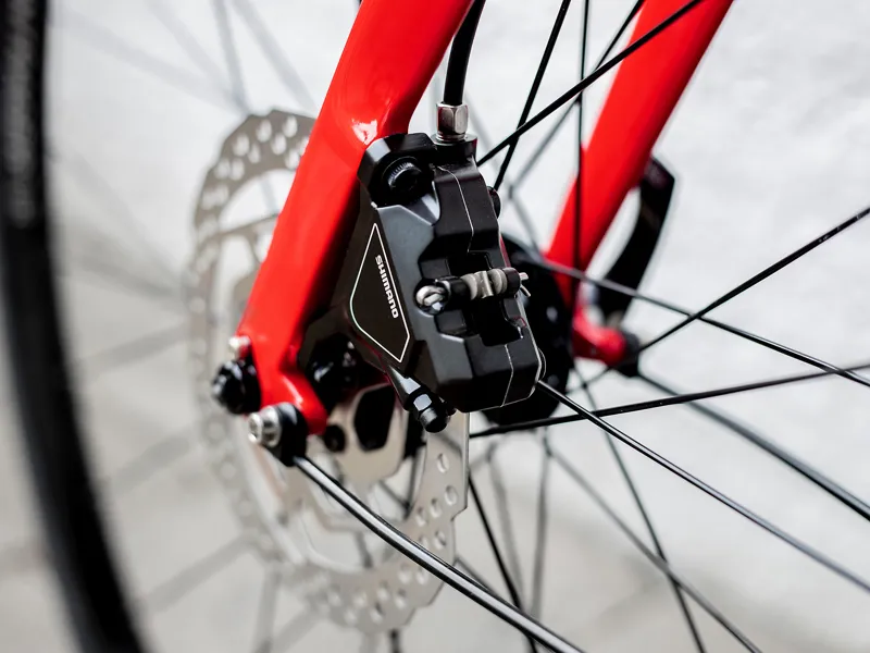 Trek FX 3 Disc Equipped Hybrid Bike in Viper Red to Cobra Blood-6