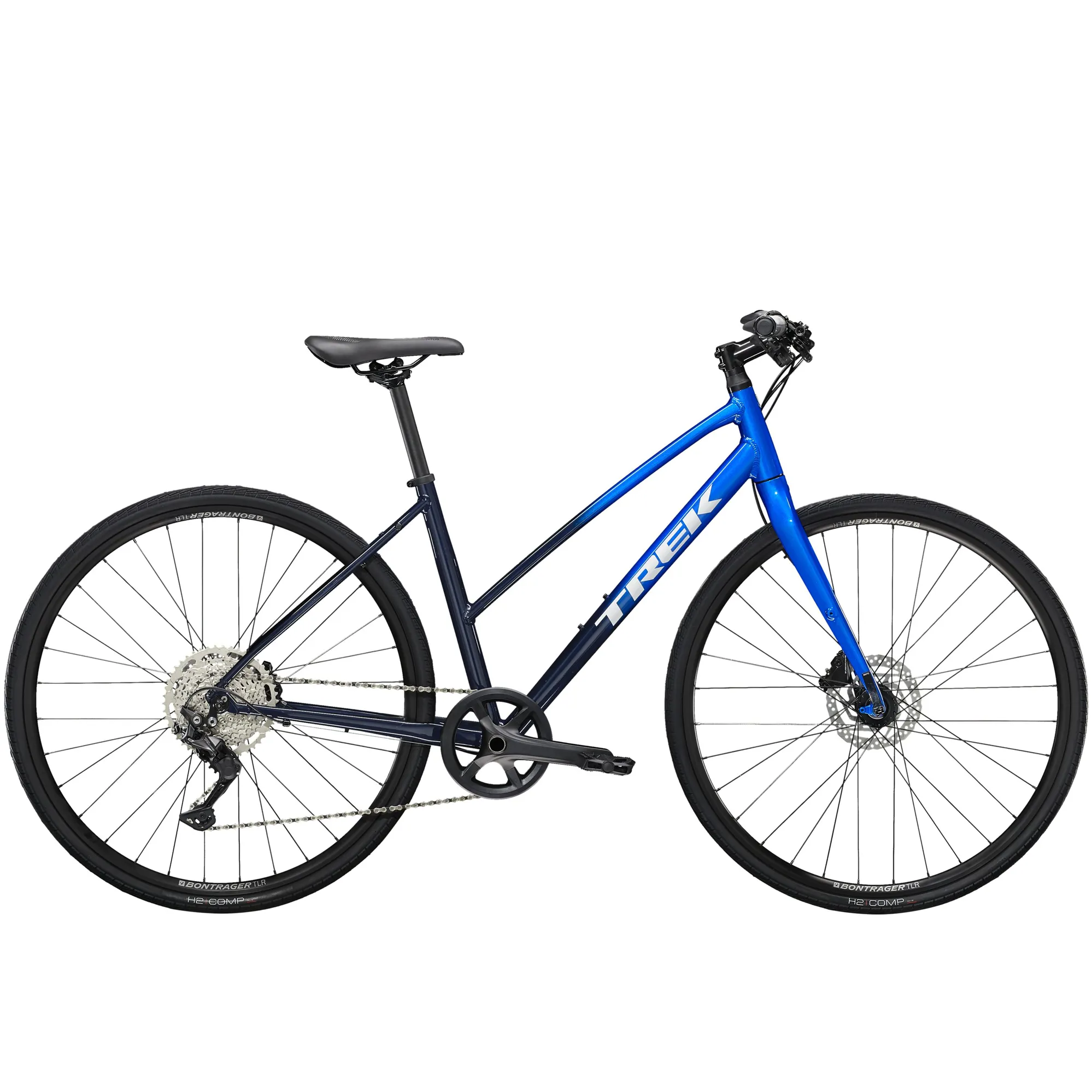 Trek FX Disc Stagger Women's Hybrid Bike in Alpine-DeepDarkBlue