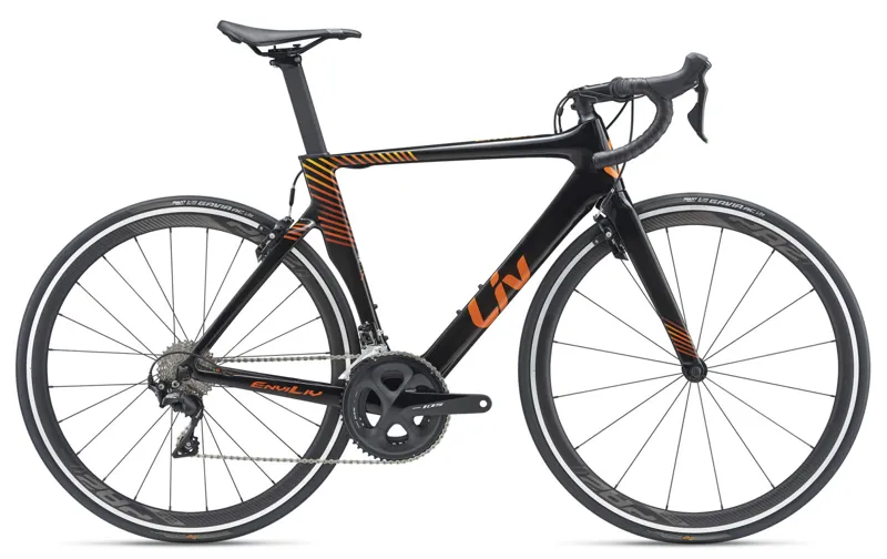 2019 Liv Enviliv Advanced 2 Carbon Womens Road bike in Black