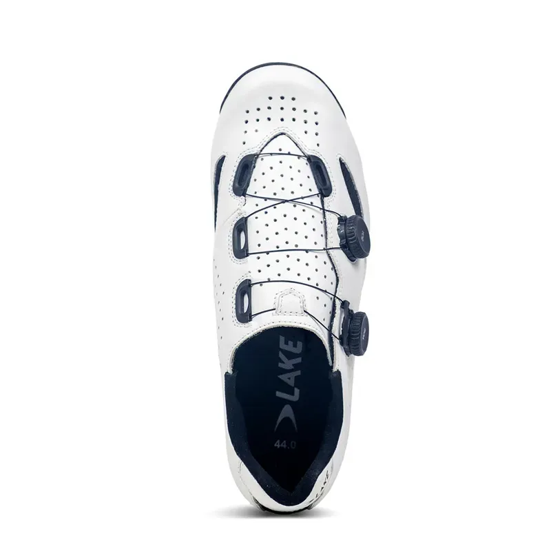 Lake CX239-X Road Cycling Shoe in White/Black-3