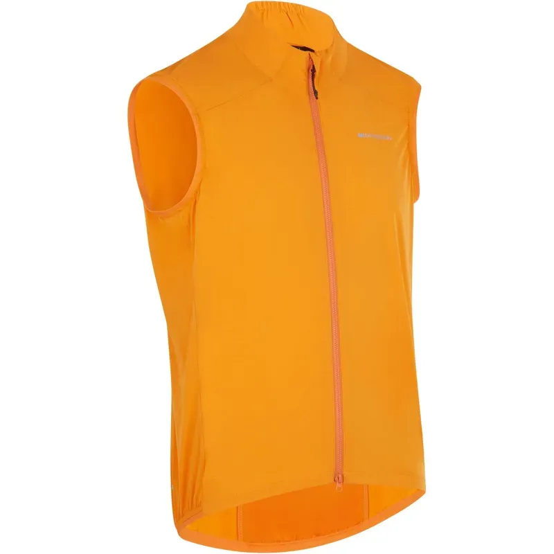 Madison Freewheel Packable Wind Resistant Gilet in Mango-1