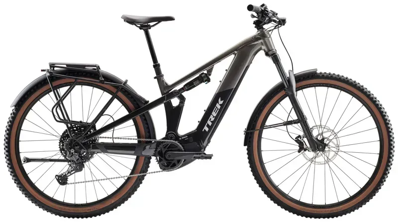 Trek Powerfly FS+ 4 Equipped Gen 4 E-Mountain Bike In Mercury/Dark Web