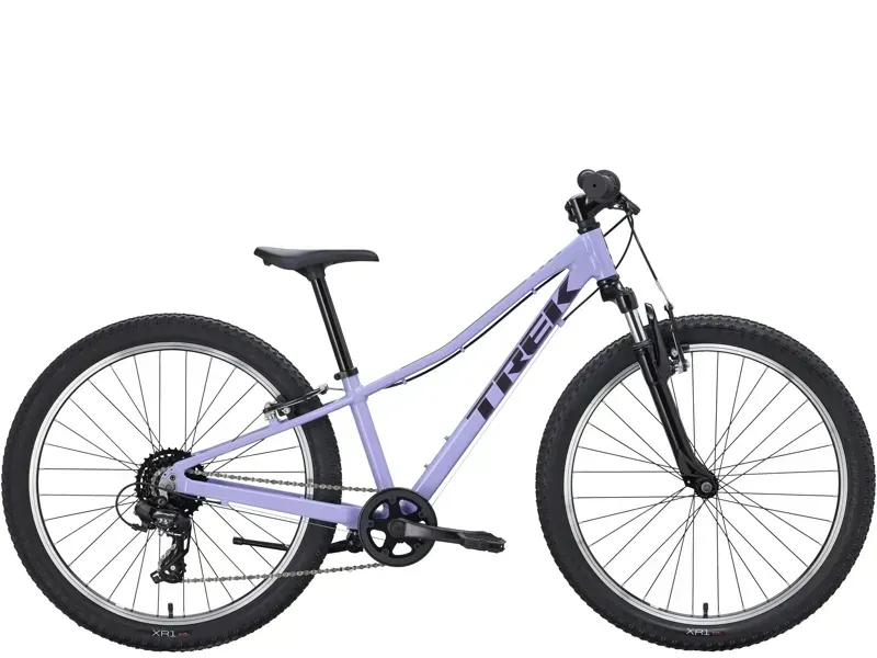 Trek Precaliber 24in Suspension Kids Hybrid Bike in Lavender Haze