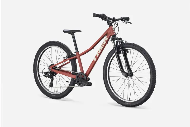 Trek Precaliber 24in Suspension Kids Hybrid Bike in Sedona Red-1