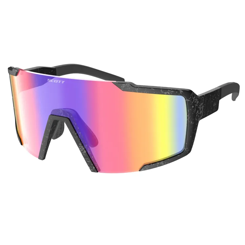 Scott Shield Glasses in Black Chrome