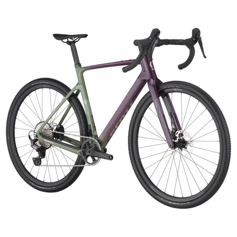 Scott Addict Gravel 40 Carbon - Olivine Blackberry-1