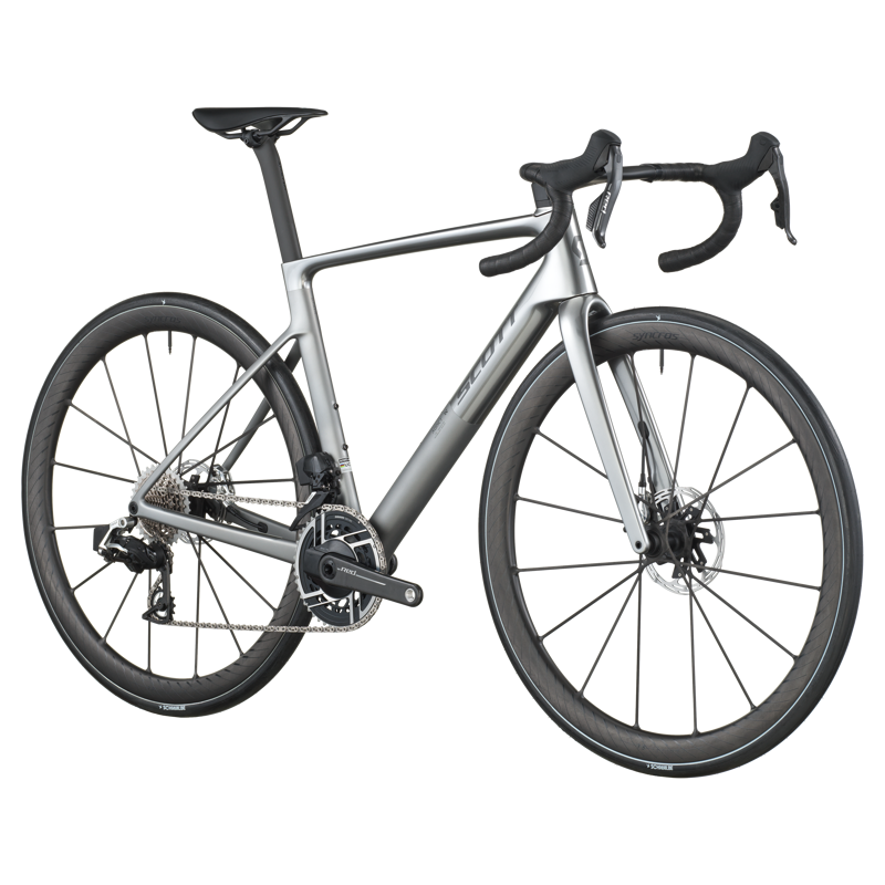 Scott Addict RC Ultimate Road Bike in Chrome Silver-1
