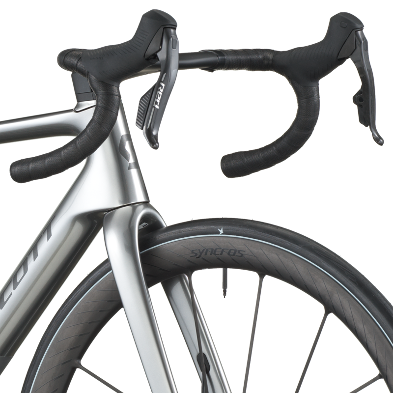 Scott Addict RC Ultimate Road Bike in Chrome Silver-4