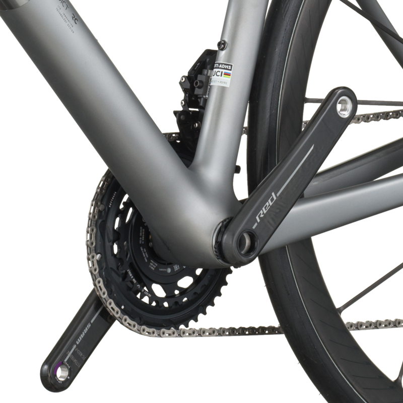 Scott Addict RC Ultimate Road Bike in Chrome Silver-5