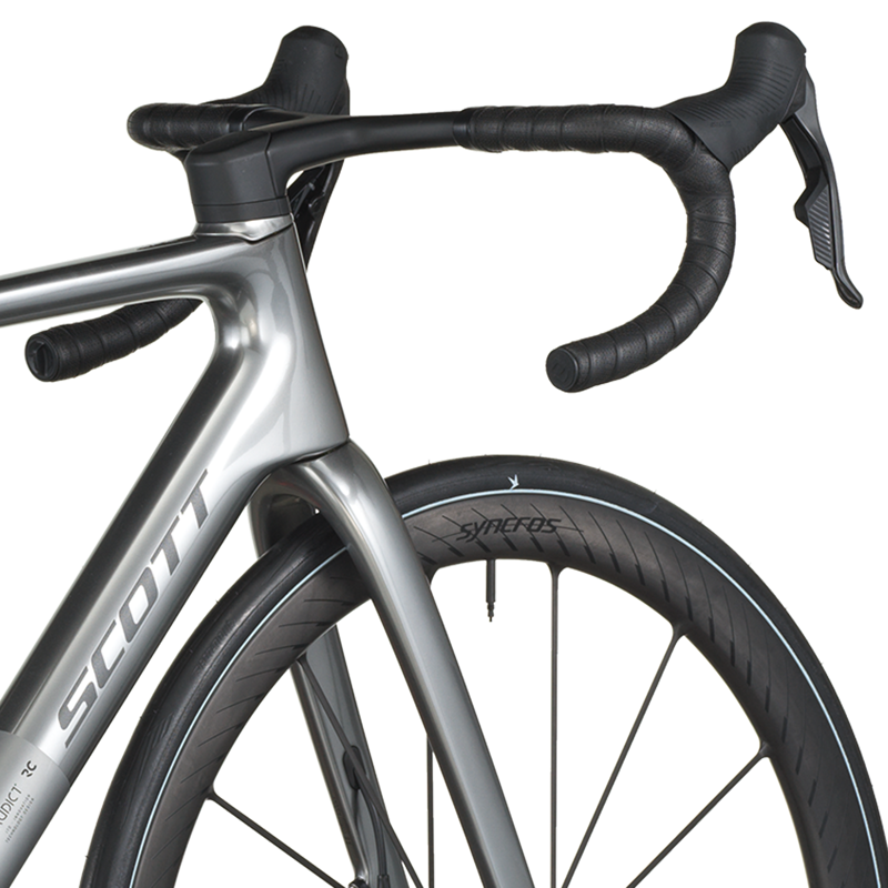 Scott Addict RC Ultimate Road Bike in Chrome Silver-6