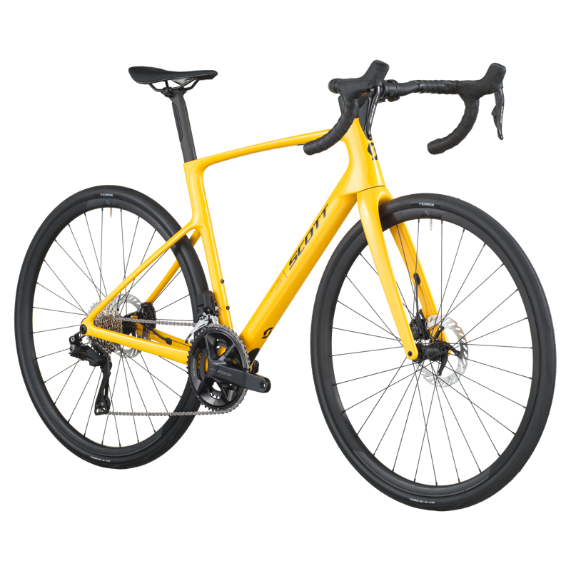 Scott Addict 40 Road Bike in Vivid Yellow-1