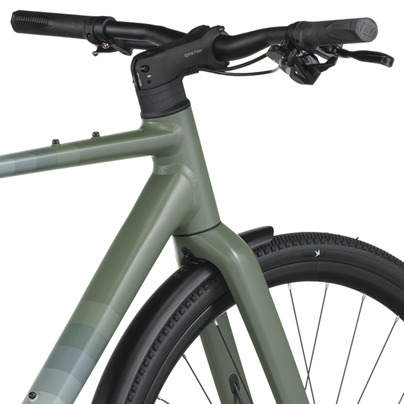 Scott Bike Metrix 30 EQ Hybrid Bike in Alloy Silver/Wenge Green-7
