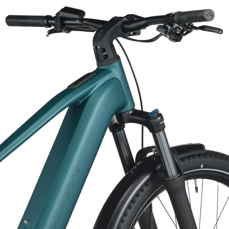 Scott Axis 30 eHybrid Bike in Cypress Green-6