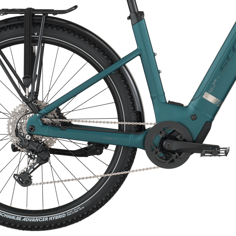 Scott Axis 30 Wave eHybrid Bike in Cypress Green-3