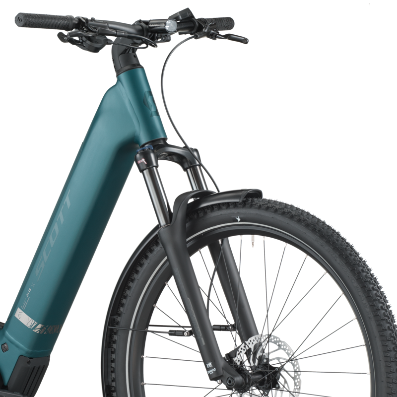 Scott Axis 30 Wave eHybrid Bike in Cypress Green-4