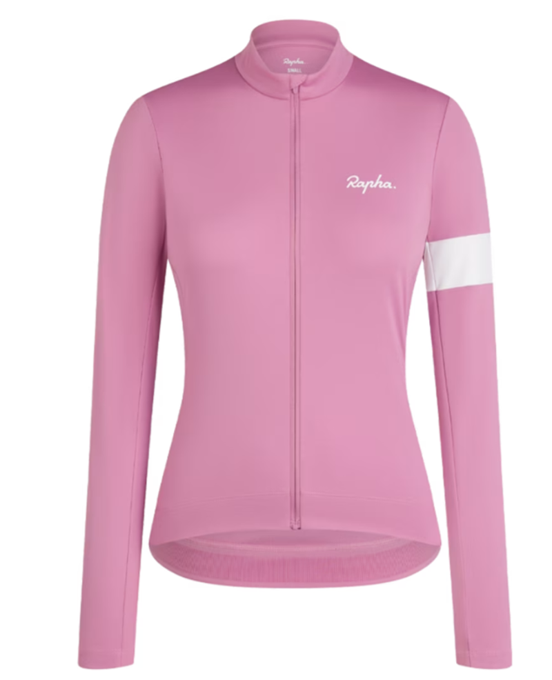 Rapha Core Women's Thermal Long Sleeve Jersey Dusty Pink