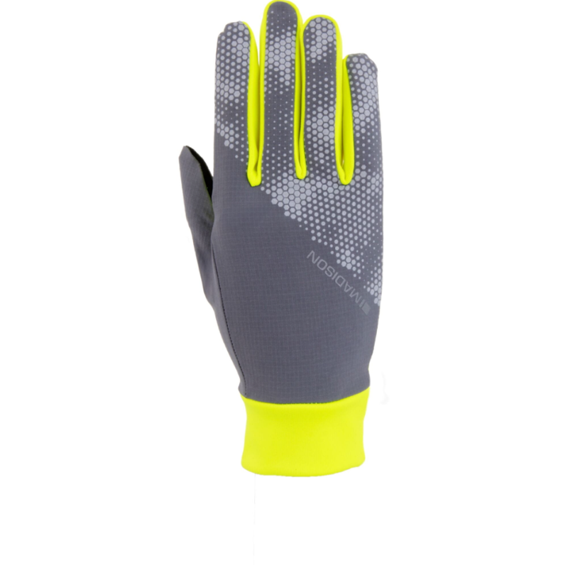 Madison Freewheel Stellar-Tech Windproof Gloves in Hi-Viz/Grey