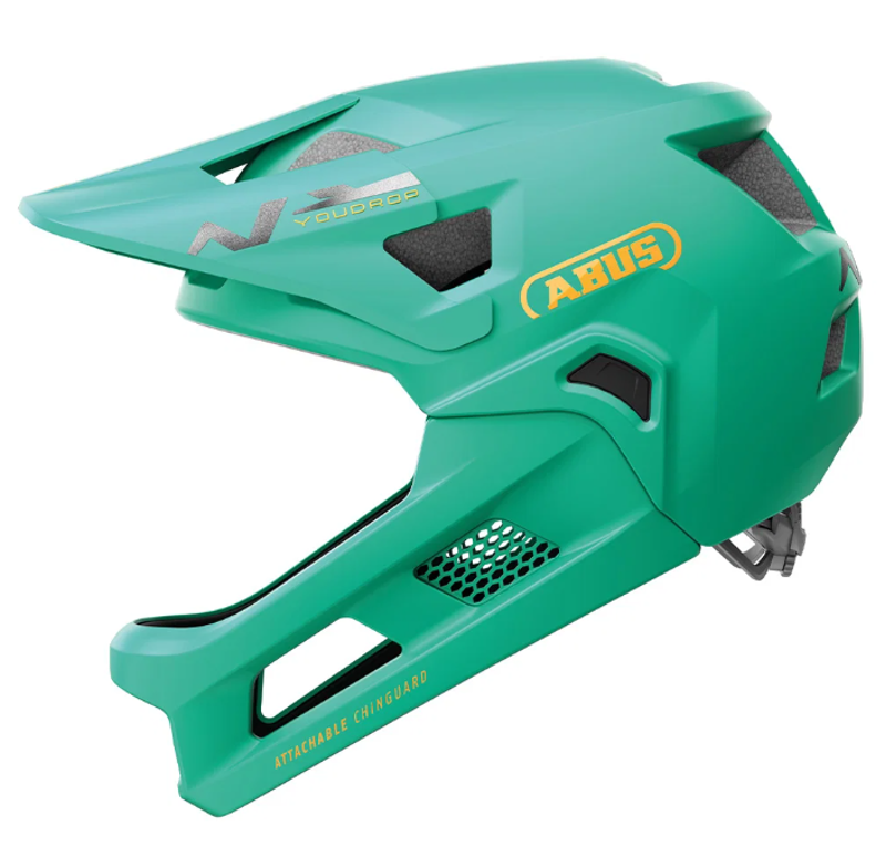 Abus YouDrop Youth Full Face Helmet Green 48 - 55cm
