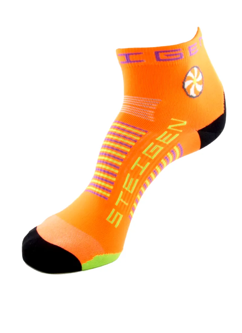 STEIGEN Socks 1/4 Length Goldfish Orange