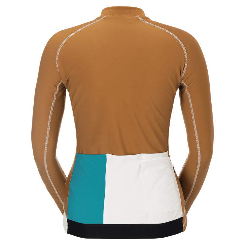 Scott RC Pro Warm LS-Remix Women's Jersey in Bread Brown/Cotton White-1