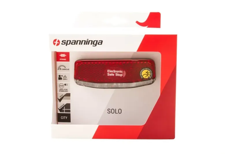 Spanninga Solo XDAS Dynamo Stand 50mm Rear Light in Red-6